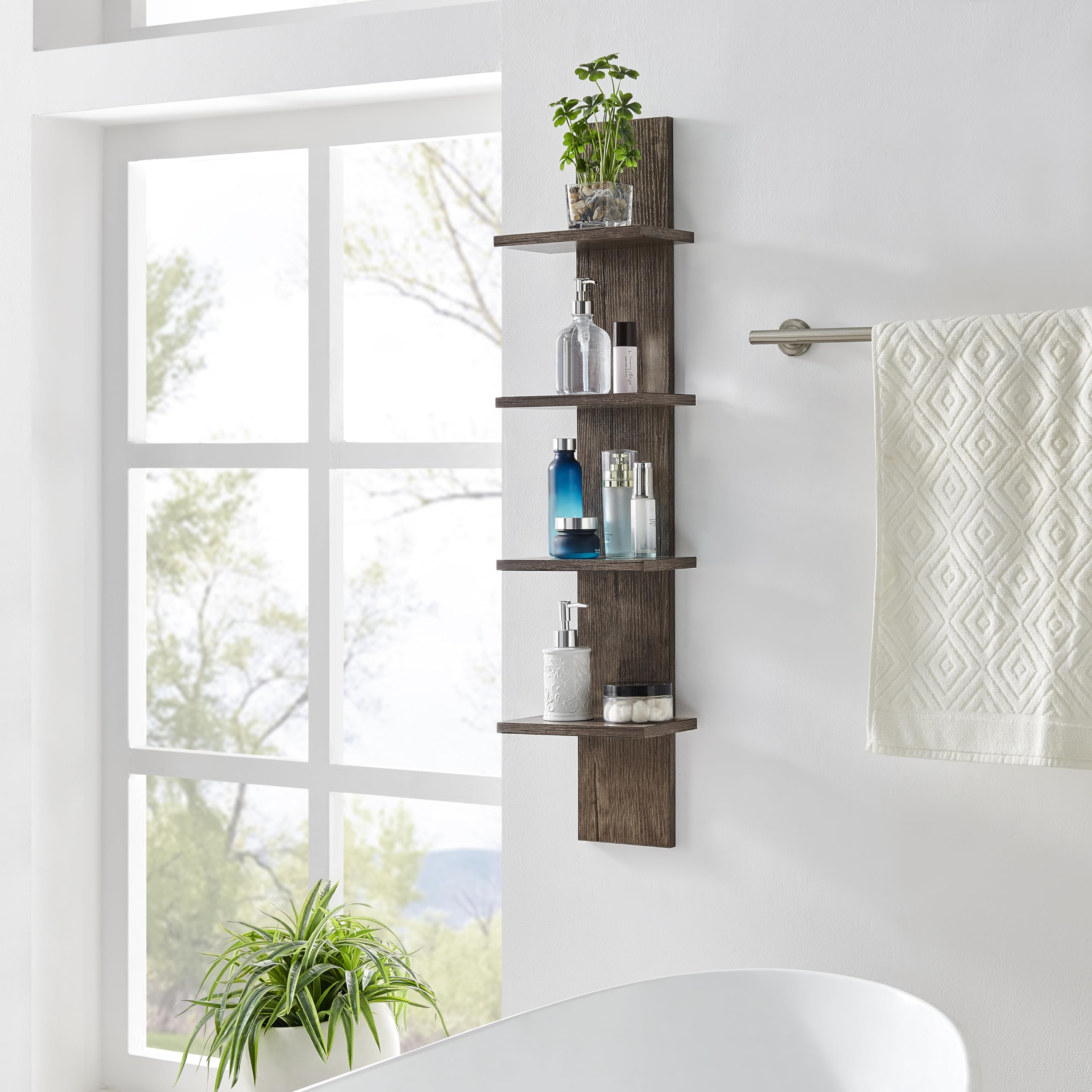 WALL RACK｜DUENDE Amazon.com: Danya B. Arica Utility Column 4-Tier Spine Wall Mount
